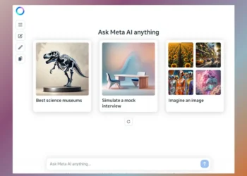 واجهة Meta AI تعرض دعم اللغة العربية، مع أمثلة على الميزات الجديدة المتاحة للمستخدمين في الشرق الأوسط وشمال إفريقيا.