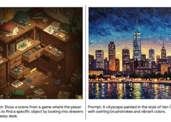 صورة توضح كيفية توليد صورة باستخدام نموذج Imagen 3 عبر واجهة Gemini API.