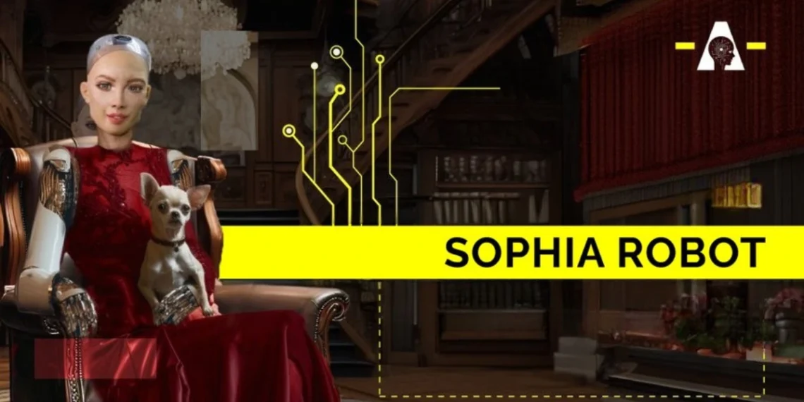 الروبوت صوفيا تتحدث أمام الجمهور في مؤتمر Synapse 2025 - مصدر الصورة: منصة X