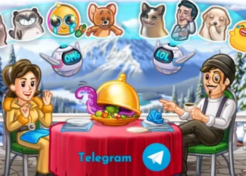 صورة توضح التحديثات الجديدة في تيليجرام مثل البحث عن الملصقات ومشاركة الفيديو مع التوقيت الحالي - مصدر الصورة: تيليجرام