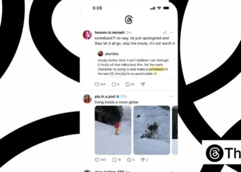 صورة توضيحية لميزة تبويب الوسائط في Threads