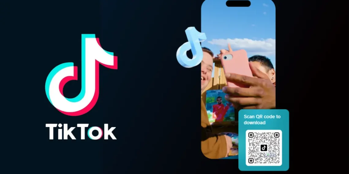 واجهة موقع تيك توك تعرض خيار تحميل التطبيق مباشرة لأجهزة أندرويد خارج متجر جوجل بلاي.