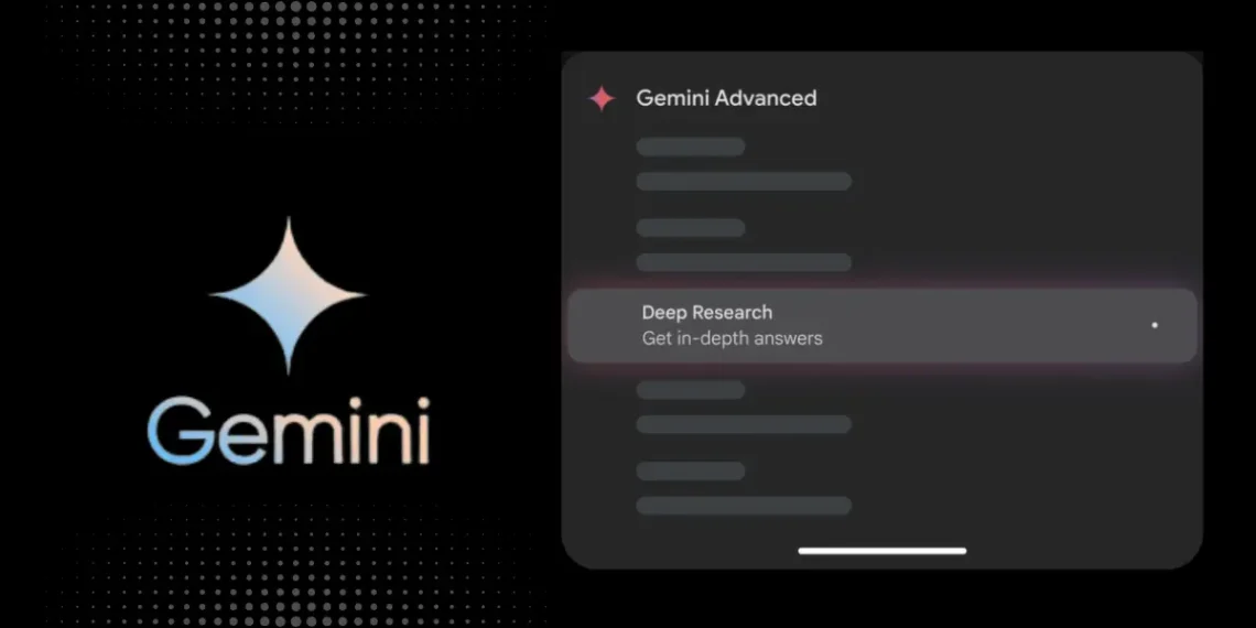 صورة توضح طريقة استخدام أداة البحث العميق من جوجل على الهواتف المحمولة