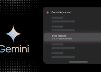 صورة توضح طريقة استخدام أداة البحث العميق من جوجل على الهواتف المحمولة