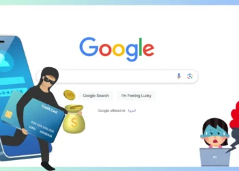 صورة توضح استهداف حسابات مايكروسوفت عبر استغلال محرك البحث جوجل