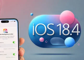واجهة iPhone تعرض تحديث iOS 18.4 مع تحسينات Siri وإدارة الإشعارات الجديدة.