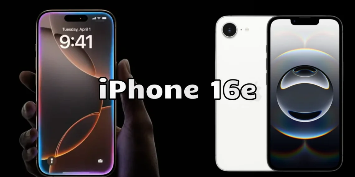 صورة توضح تصميم ومواصفات هاتف iPhone 16e الجديد من آبل
