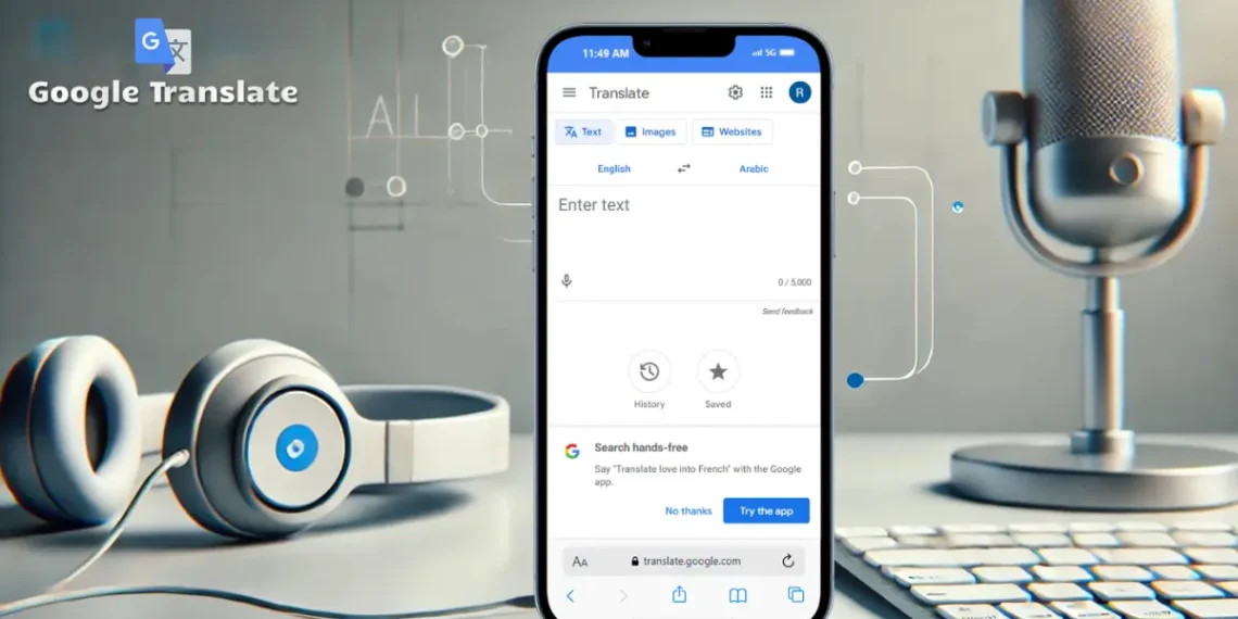 صورة توضح تطبيق ترجمة جوجل Google Translate