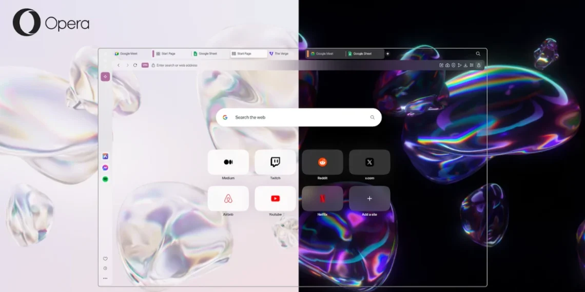 صورة توضيحية لمتصفح أوبرا One - مصدر الصورة: Opera