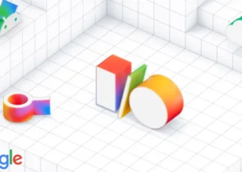 صورة تعبيرية لمؤتمر Google I/O 2025 مع عرض شعار جوجل