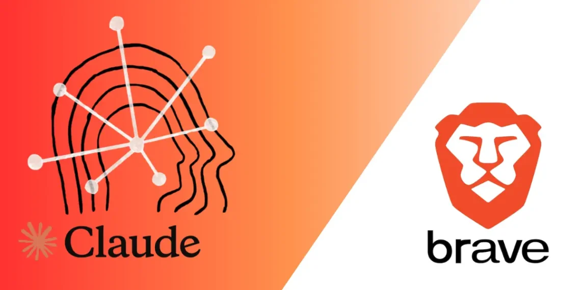صورة توضح تكامل محرك البحث "Brave" مع خدمة الذكاء الاصطناعي "Claude"