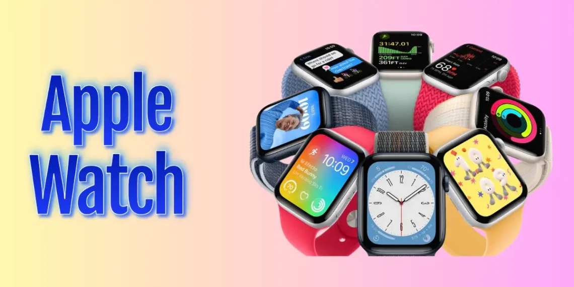 صورة توضح مفهوم استخدام كاميرات في ساعات Apple Watch المستقبلية مع تقنيات الذكاء الاصطناعي والذكاء البصري.