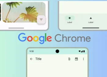 صورة توضح متصفح جوجل كروم على هاتف أندرويد بعد التحديث