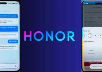 صورة توضح واجهة وكيل الذكاء الاصطناعي من Honor