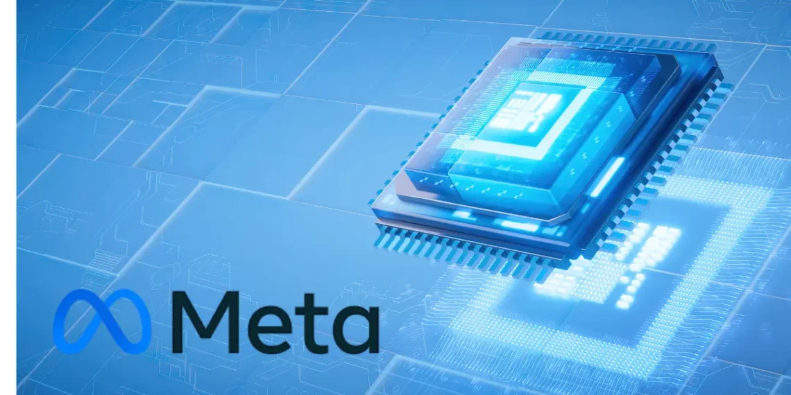 صورة تعبر عن تصميم رقاقة الذكاء الاصطناعي المخصصة من ميتا