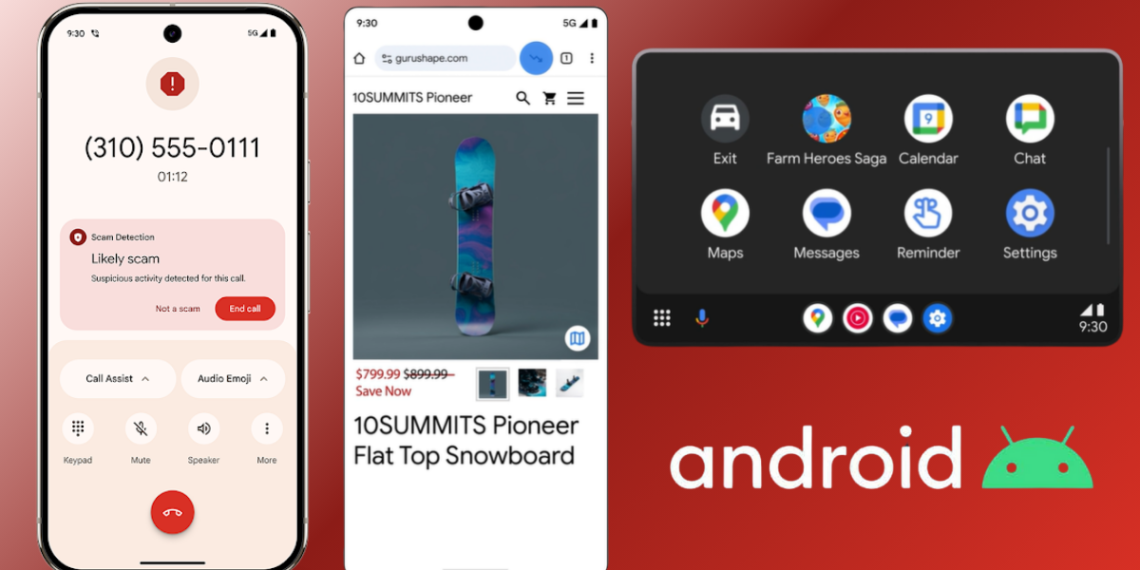 صورة توضح مزايا هواتف أندرويد الجديدة من جوجل