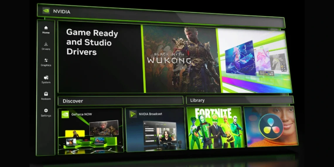 صورة توضح واجهة G-Assist من إنفيديا مع عرض تحسين أداء الألعاب وإعدادات GPU - مصدر الصورة: Nvidia