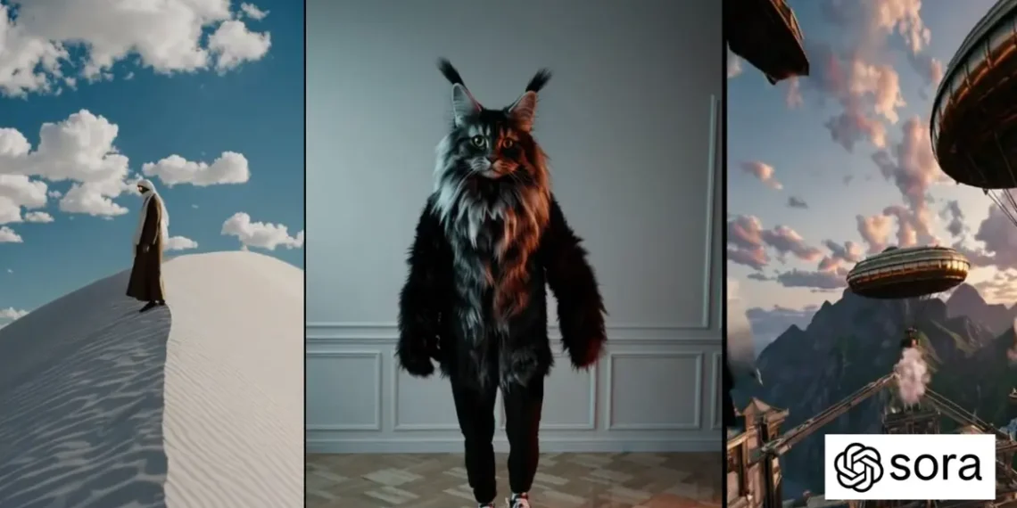 واجهة مولد الفيديو Sora من OpenAI