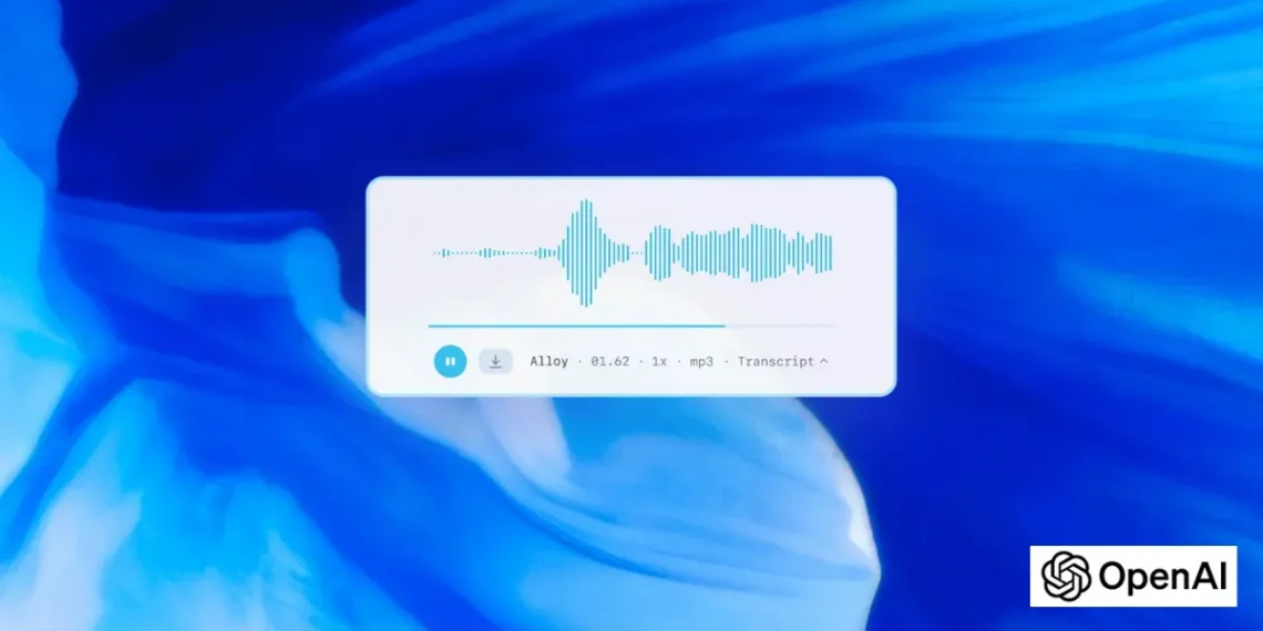 صورة توضح كيفية استخدام نماذج الصوت من OpenAI لتحويل النص إلى صوت والعكس
