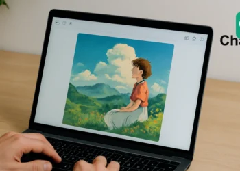 صورة توضح كيفية استخدام أداة توليد الصور الجديدة في ChatGPT لتحويل النصوص إلى صور مبتكرة