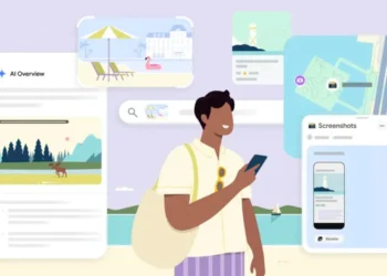 صورة توضح ميزات جديدة من جوجل تساعد في تخطيط الرحلات باستخدام الخرائط والبحث والفنادق.