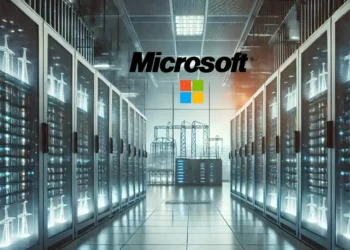 صورة لمركز بيانات حديث يعمل بالطاقة، يعكس تزايد استهلاك الكهرباء مع توسع الذكاء الاصطناعي