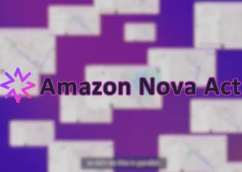 واجهة استخدام Nova Act من أمازون تظهر تنفيذ المهام الذكية تلقائيًا عبر متصفح الويب.