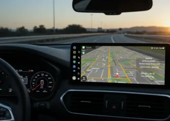 صورة توضح ميزة الملاحة الجديدة في تحديث أندرويد أوتو 14.2