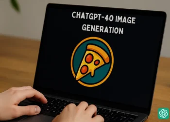 صورة توضح استخدام توليد الصور بواسطة ChatGPT-4o في تصميم الشعارات والأعمال التجارية.