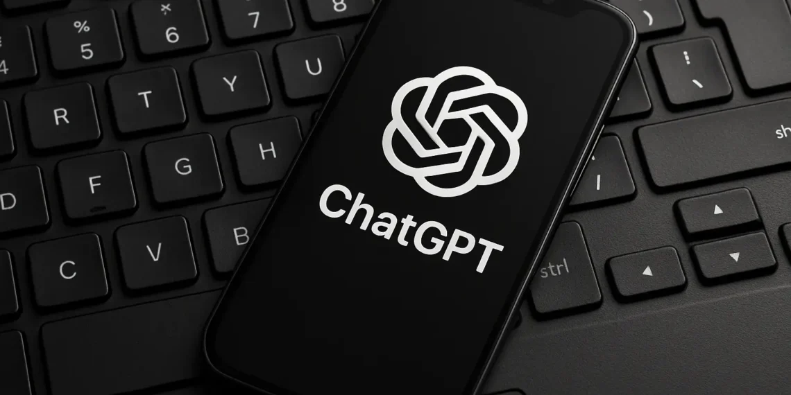 صورة تعبر عن تحديث GPT-4o مع شعار Chatgpt