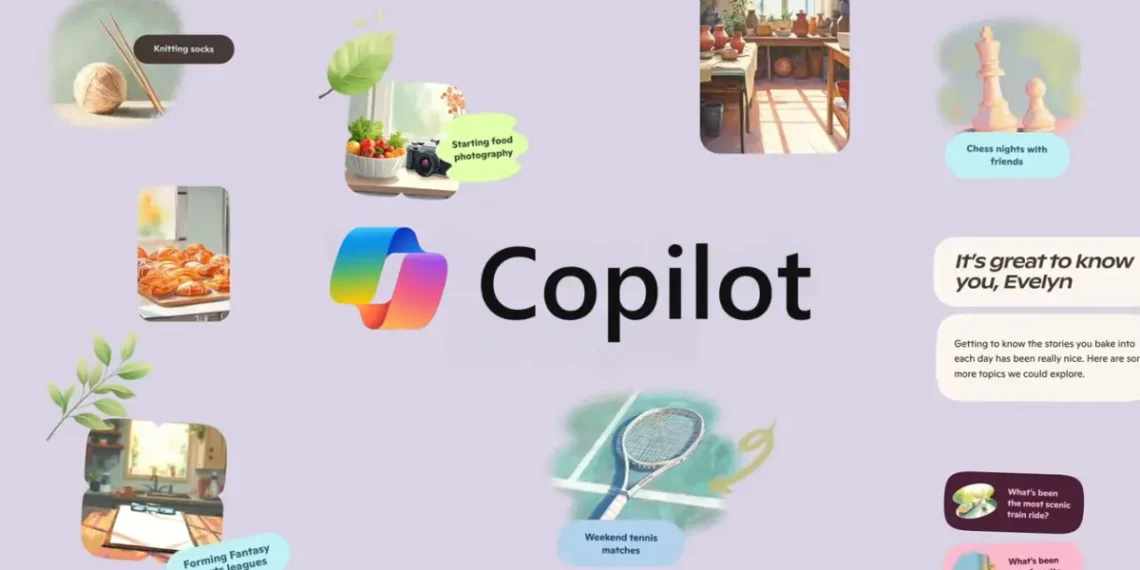 صورة توضح كيفية استخدام مايكروسوفت كوبايلوت لحجز التذاكر وتنظيم الأنشطة عبر الإنترنت