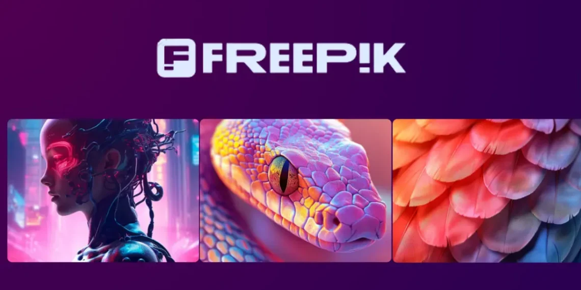 صورة توضيحية لأداة توليد الصور بالذكاء الاصطناعي من Freepik