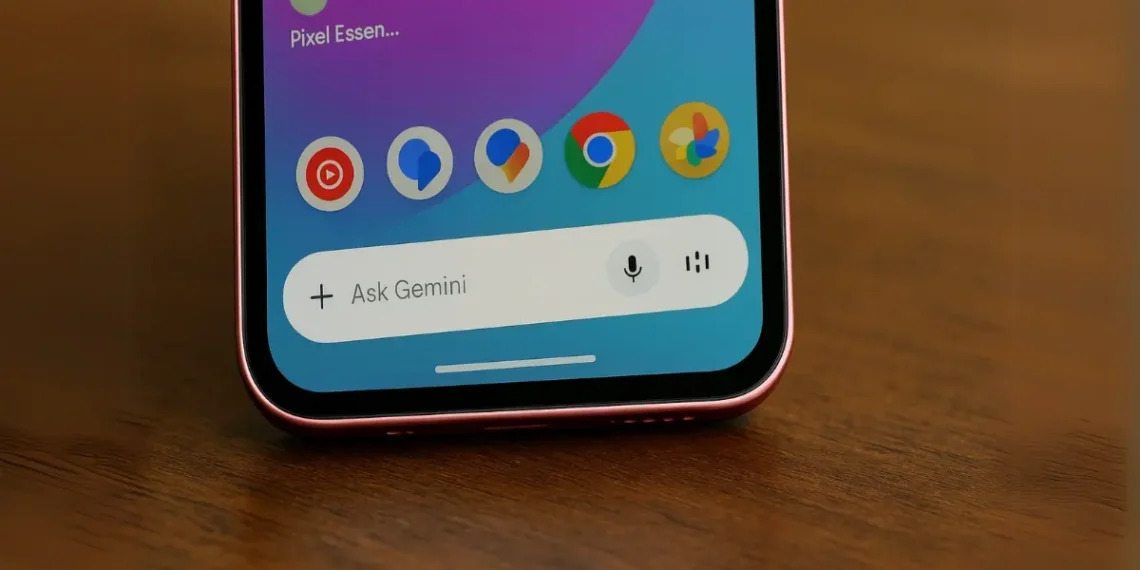 صورة توضح دمج صور جوجل مع تطبيق gemini على أندرويد