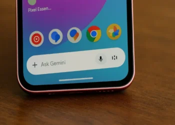 صورة توضح دمج صور جوجل مع تطبيق gemini على أندرويد