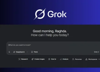 صورة توضيحية لواجهة تطبيق Grok من xAI