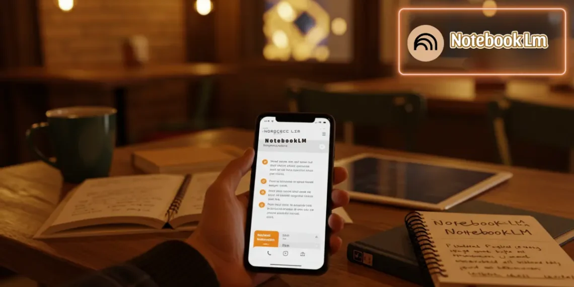 صورة تعبيرية تعرض واجهة تطبيق NotebookLM