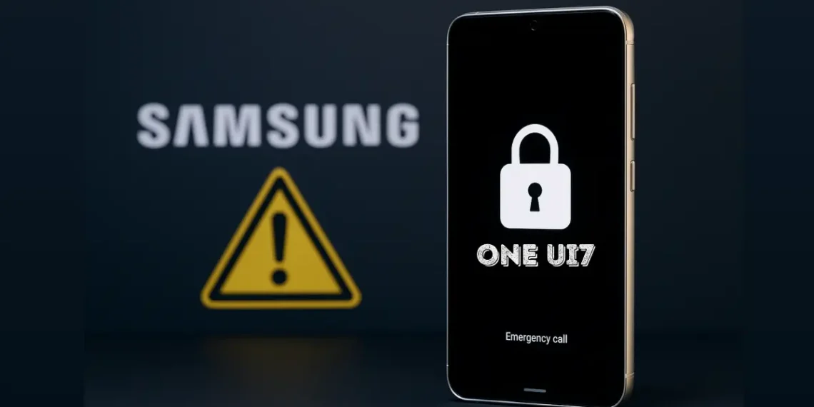 صورة توضح إيقاف تحديث One UI 7 من سامسونج بعد خلل خطير