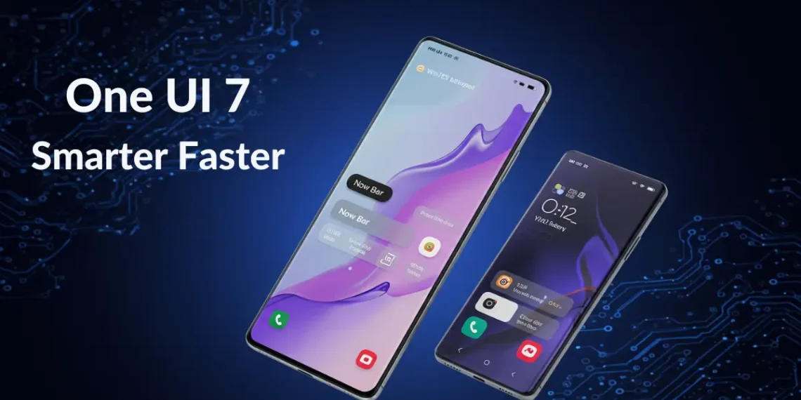 صورة تعبيرية توضح واجهة One UI 7 الجديدة على هواتف سامسونج