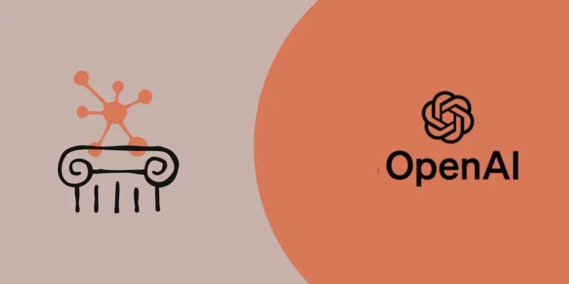 صورة توضح استخدام الذكاء الاصطناعي في التعليم الجامعي، مع التركيز على أدوات OpenAI وAnthropic المخصصة للطلاب.