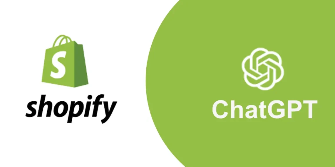 صورة توضح شراكة OpenAI وShopify