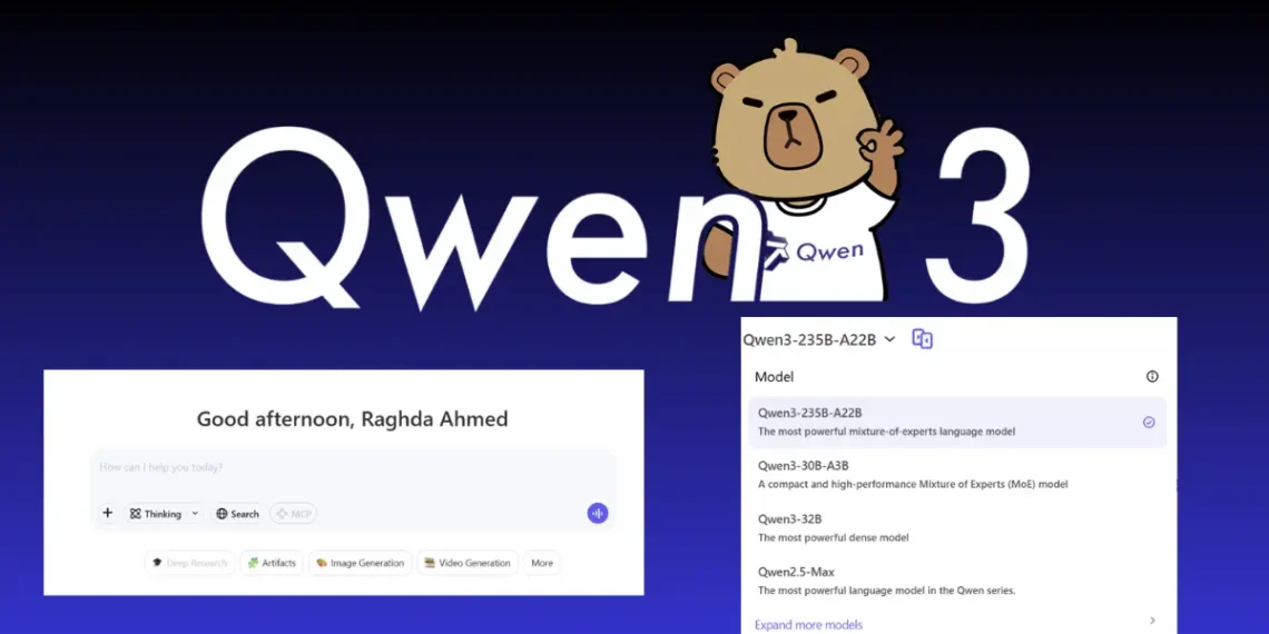 صورة توضيحية تظهر نماذج Qwen3 من علي بابا