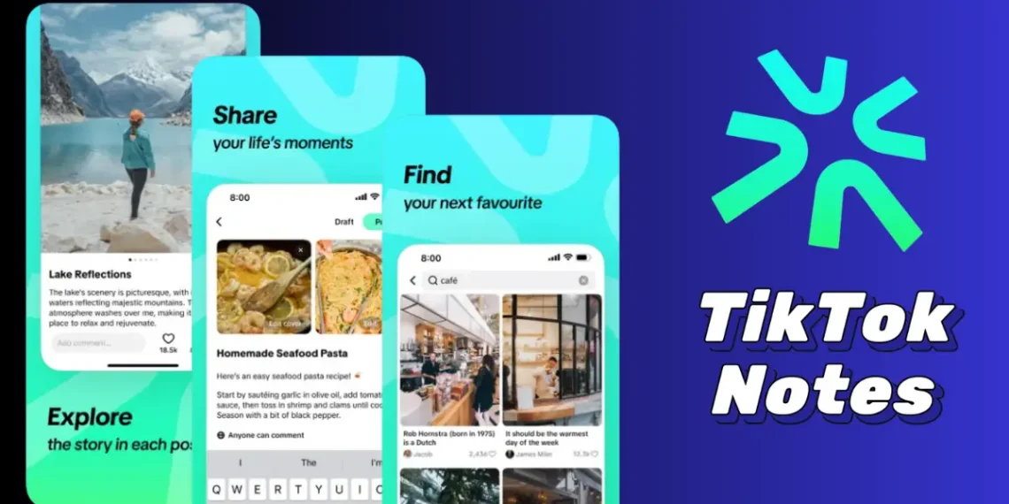 صورة تعبر عن توقف تطبيق Tiktok notes