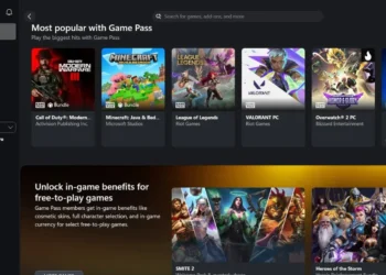 صورة توضح واجهة Game Bar الجديدة على الكمبيوتر وتحسينات Xbox Cloud Gaming - مصدر الصورة: Xbox