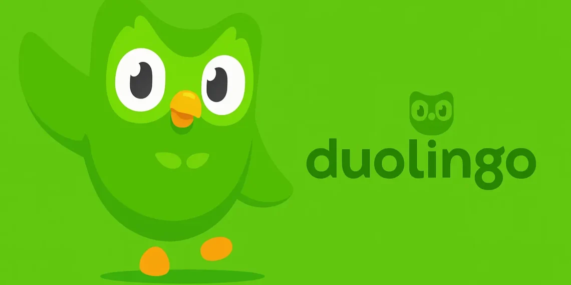 صورة تعبيرية توضح اعتماد دولينجو على الذكاء الاصطناعي بدلاً من المتعاقدين لتسريع إنشاء المحتوى التعليمي.