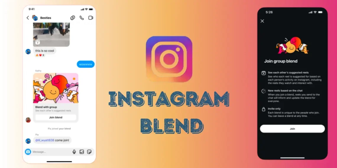 واجهة ميزة Blend الجديدة في تطبيق إنستجرام