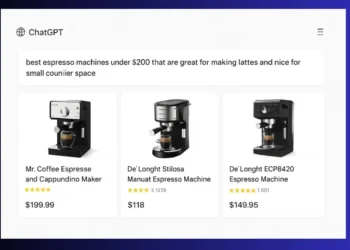 عرض بطاقات منتجات في Chatgpt مع صور وأسعار وتقييمات ضمن تجربة تسوق ذكية وسهلة عبر الإنترنت