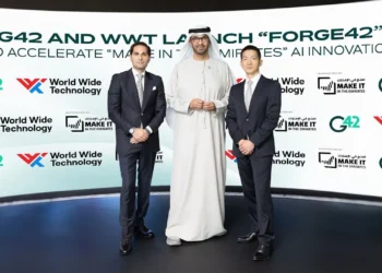 إطلاق رسمي لشركة Forge42 خلال منتدى "اصنع في الإمارات" بحضور ممثلي G42 وWorld Wide Technology، في خطوة لتعزيز الابتكار في الذكاء الاصطناعي داخل الإمارات.(g42)