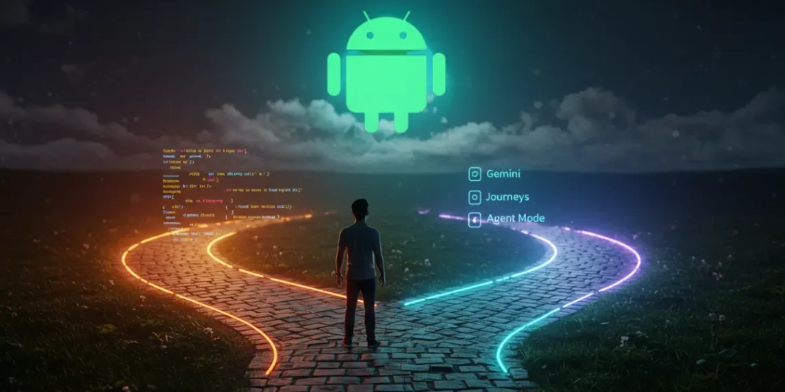 صورة توضح استخدام Android Studio المدعومة بالذكاء الاصطناعي لتطوير التطبيقات