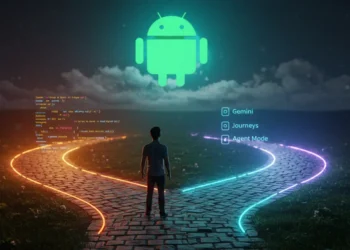 صورة توضح استخدام Android Studio المدعومة بالذكاء الاصطناعي لتطوير التطبيقات