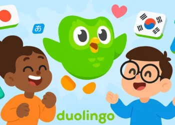 واجهة تطبيق Duolingo تعرض لغات متعددة مثل اليابانية والكورية بعد إطلاق الدورات الجديدة